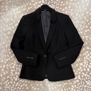 Express Black Blazer with Pinstripe Lining